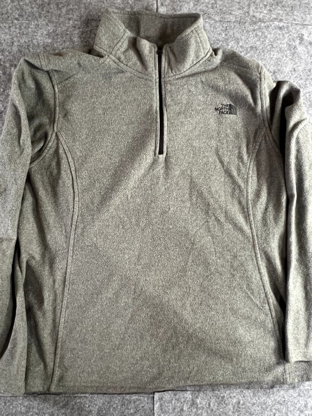 The North Face Women's Quarter-Zip Fleece Grey XL